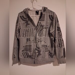 Shaun White Black and Gray Graphic Hoodie